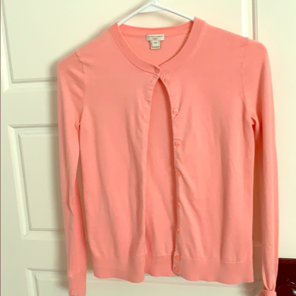 J CREW Mercantile Caryn Light Coral Cardigan - XXS